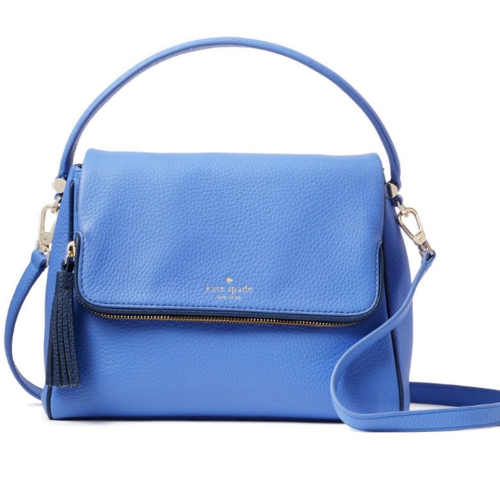 KATE SPADE Miri Chester Street Pebbled Leather Satchel Crossbody Purse Bag (NWT)
